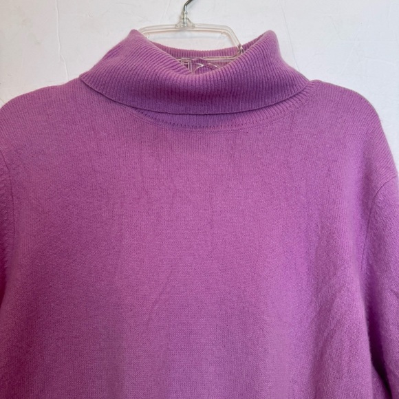 Charter Club Vintage Cashmere Turtleneck Sweater Pullover Top Soft Minimalist L - Picture 5 of 13